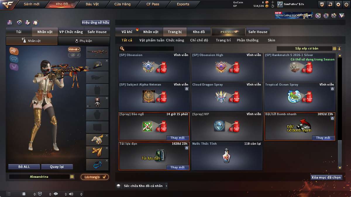 shop acc cf uy tin gia re
